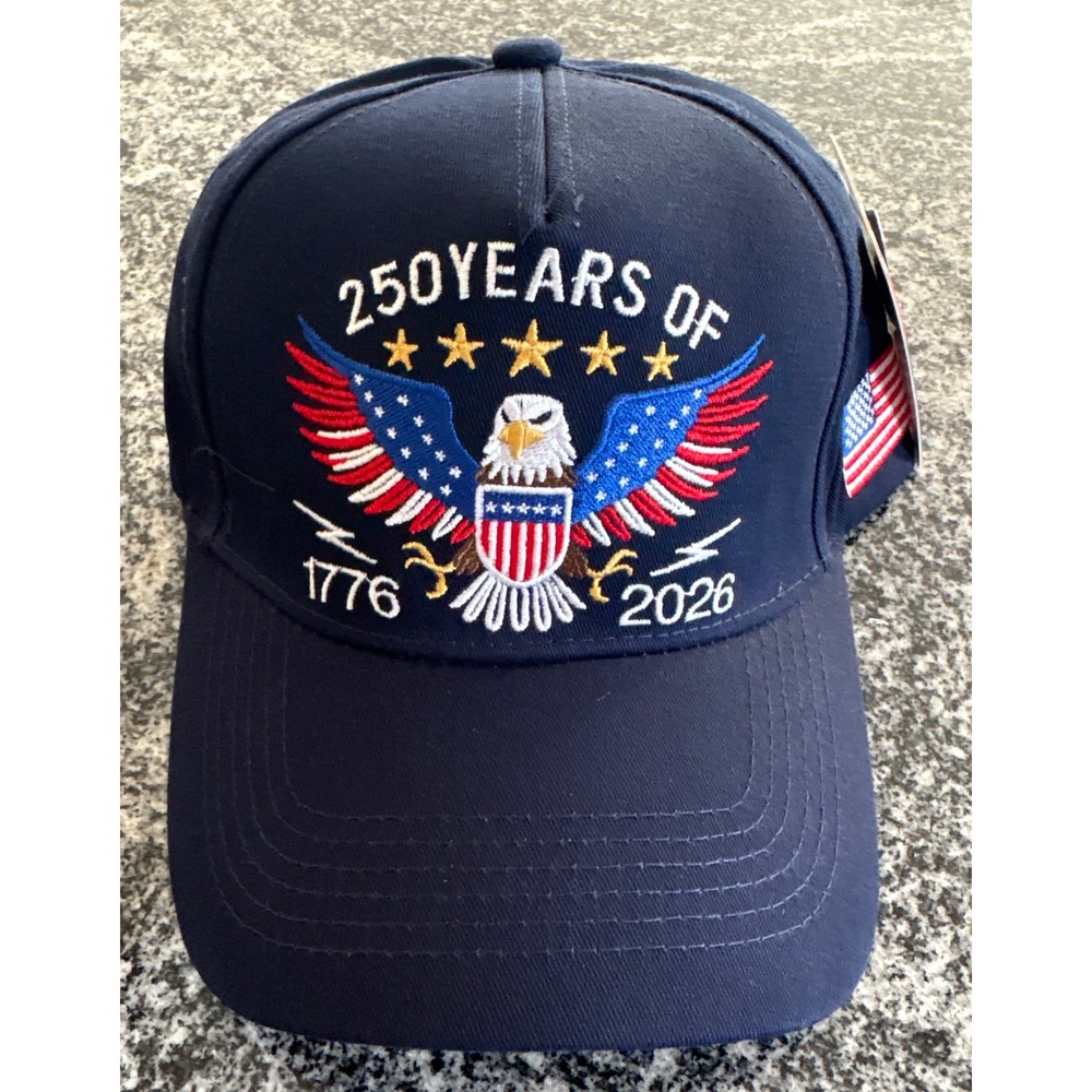 NWT USA 250 Years Executive Baseball Cap - OSFM - Blue